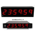 ESE ES 996U-CW-NTP-C/PoE 2.3-Inch - 6 Digit ESE/SMPTE/EBU/ASCII Serial Slave Time Display - 15-Inch Wall Mount - Red LED