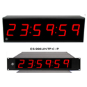 Photo of ESE ES 996U-CW-NTP-C/PoE 2.3-Inch - 6 Digit ESE/SMPTE/EBU/ASCII Serial Slave Time Display - 15-Inch Wall Mount - Red LED