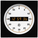 ESE-LX-5212U Digital/Analog 12-Inch Clock - SMPTE/EBU & ASCII Input - Amber LED