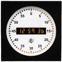 Photo of ESE-LX-5212U Digital/Analog 12-Inch Clock - SMPTE/EBU & ASCII Input - Amber LED