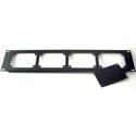 ETS PA207 2u 19in Rack Mount Panel w 3 Blank Plates - Holds up to 4 InstaSnakes