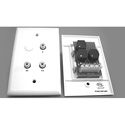 Photo of ETS PV920WPWE 3 BNC Component Video Wall Plate - Ivory