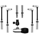 Photo of Earthworks Audio DK7 Gen 2 7-Piece Drum Microphone Kit w/2-SR25 G2 1-DM6 3-MC1 4-DM20 G2 4-RM2 & Windscreens and Case