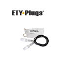 Photo of Etymotic ER20-CCC-C ETY Plugs&reg; High-Fidelity Clamshell Earplugs - Large - Clear Stem w/White Tip - Single Pack