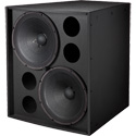 Electro-Voice EVF-2151D-BLK Dual 15 Inch Subwoofer System - 1000 Watt - Black EXTERNAL CROSSOVER REQUIRED