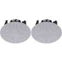 Electro-Voice EVID-C G2 2-Way 4-Inch 70/100V Low Profile Coaxial Ceiling Speaker with SwiftLock Mounting - White - Pair