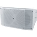 Electro-Voice EVID-S10-1DW Subwoofer 2 x10 Inch Cabinet - White - 4-Pin Connector (Euroblock)