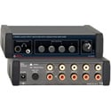 RDL EZ-HSX4 4x1 Stereo Audio Input Switcher with Headphone Amp