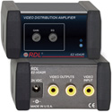 RDL EZ-VDA2R 1x2 NTSC/PAL Video Distribution Amplifier on RCA