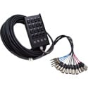 16-Channel (12x4) Fan-Box Snake with 1/4 Balanced Returns 50 Foot