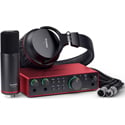 Focusrite Scarlett 2I2 Studio 4th Generation USB Audio Interface with Ultra-low-noise Mic Preamps / Mic & Headphones