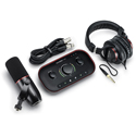 Photo of Focusrite VOCASTER-TWO-STUDIO 2x2 XLR Podcasting Audio Interface Kit with Studio Mic and Closed-back Headphones