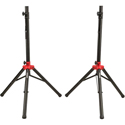 Fender 0699018000 Compact Speaker Stands with Bag - Black - PAIR