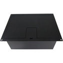 FSR FL-1550-BLK 4 Gang Stage Floor Box (NON-UL)