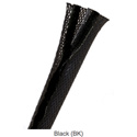 Techflex FWN0.50 1/2-Inch Flexo Wrap Expandable Open Weave Sleeve with Durable Hook & Loop - Black - 25-Foot