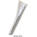 Photo of Techflex FWN1.25 1.25 Flexo Wrap Expandable Open Weave Sleeve with Durable Hook & Loop - White - 25-Foot