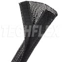 Techflex FWN1.25 1.25-Inch Flexo Wrap Expandable Open Weave Sleeve with Durable Hook & Loop - Black - 100-Foot