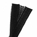 Photo of Techflex FWN0.50 1/2-Inch Flexo Wrap Expandable Open Weave Sleeve with Durable Hook & Loop - Black - 100-Foot