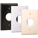 Photo of Techflex FMS1.50FK Flexo Mounting System Bulk Cable Wall Plate & Collar - Black