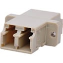 LC to LC Multimode Duplex Fiber Optic Coupler Adapter Bronze Sleeve with Flange