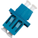 LC to LC Fiber Adapter/ Duplex/ Single Mode/ Plastic with LC Footprint and Zirconia Sleeve
