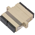 Photo of SC to SC Multimode Duplex Fiber Optic Coupler Adapter with Plastic Flange