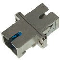 Photo of SC to SC Fiber Adapter Simplex Single Mode with Zirconia Sleeve & Metal Flange