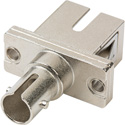 ST to SC Simplex Single Mode and Multimode Coupler with Flange Ceramic Sleeve & Metal Body