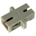 Photo of SC to SC Fiber Adapter Simplex Multimode with Bronze Sleeve & Plastic Flange- 100 Pack