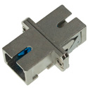 Photo of SC to SC Fiber Adapter Simplex Single Mode with Zirconia Sleeve & Metal Flange- 100 Pack