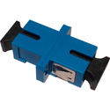 Photo of SC to SC Fiber Adapter Simplex Single Mode with Zirconia Sleeve & Plastic Flange- 100 Pack