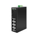 Patton Fiberplex FP1008E Un-Managed Industrial Gigabit Ethernet Switch 8x 10/100/1000 RJ45 2x GigE SFP 12-48VDC Input