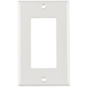 Photo of HellermannTyton FPR-W Single Gang Decora Rectangular Faceplace White