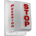Photo of Sescom FSL-3 Triple Sided Light Non-Flashing  - STOP on Front  IN SESSION on Two Sides