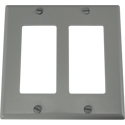 FSR SS-DPLT2-WHT 2-Gang Decora Wall Plate - White