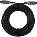 FSR DR-H2.1-SR 8K 48Gbps Steel Reinforced HDMI Male to HDMI Male Ribbon Cable with CoilGuard - Black AOC - 33 Foot