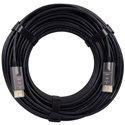 FSR DR-H2.1-SR 8K 48Gbps Steel Reinforced HDMI Male to HDMI Male Ribbon Cable with CoilGuard - Black AOC - 100 Foot