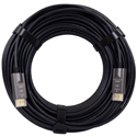 Photo of FSR DR-H2.1-SR 8K 48Gbps Steel Reinforced HDMI Male to HDMI Male Ribbon Cable with CoilGuard - Black AOC - 100 Foot