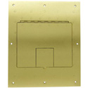 FSR FL-500P-BRS Floor Pocket Cover - Flat - Brass