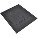 Photo of FSR FL-500P-SLD-BLK-C U-Access Solid Cover with Cable Exit (No Trim) - Black