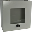Photo of FSR OWB-CP1-W-WHT Outdoor Wall Box & Cover with 2 & 3 Gang Mounting Plate - Window - White