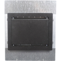 FSR PWB-450-BLK Large Format Wall Box with 4 AC and 3 1-Gang plates & 1 IPS (Door Finish-Black)