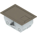 FSR RFL4.5-D2G-SLCLY 4.5-Inch Deep Back Box with 2 2-Gang Plates - Clay Trim