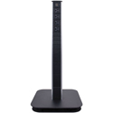 FSR SYM-PD24AB 24-Inch Pedestal with 4 AC Outlets /  USB Dual Charger / 2 Keystone Inserts - Aluminum and Black Color