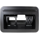 Photo of FSR T3U-2R-BLK Table Box AC Duplex Black Cover and Trim Ring