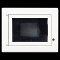Photo of FSR WB-TSC-FM-7 2-Gang Flush Mount Wall Box with Locking Cover and Clear Window for Touchscreens - 7 Inch - White