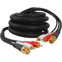 BNC Video/Dual RCA Audio Gold Dubbing Cable 25 Foot
