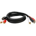S-Video/Dual RCA Audio Gold Dubbing Cable 10 Foot