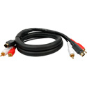 S-Video/Dual RCA Audio Gold Dubbing Cable 15 Foot