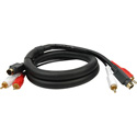 S-Video/Dual RCA Audio Gold Dubbing Cable 3 Foot